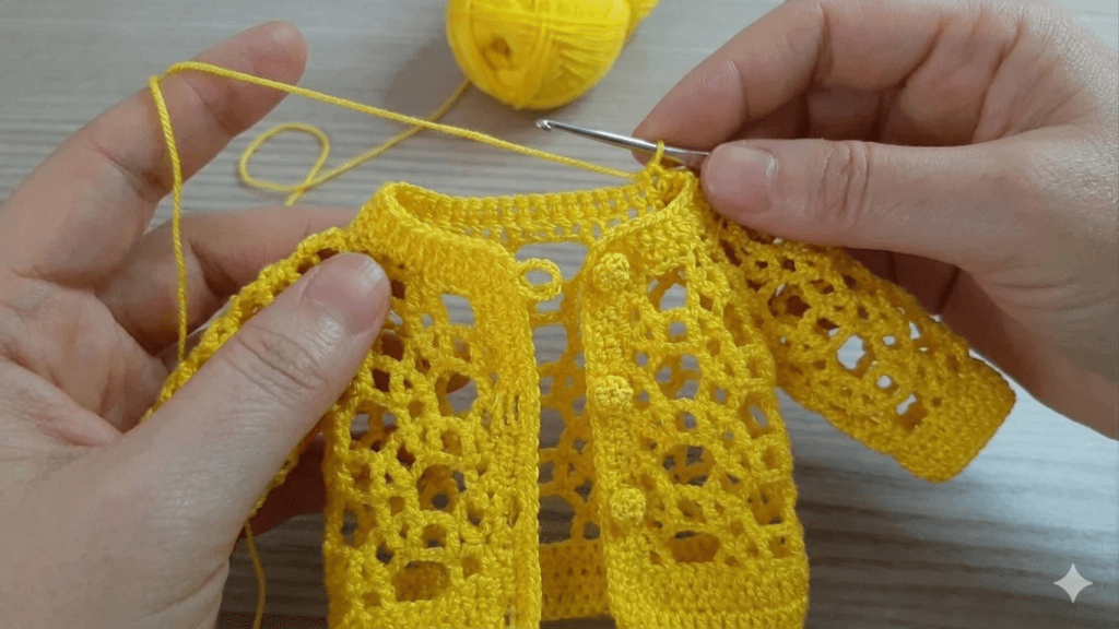 Easy Crochet Pattern for Beginners ๐ธ Summer Crochet Stitch Tutorial 2 baby cardigan crochet pattern soft handmade design easy step by step tutorial for beginners breathable summer baby clothing