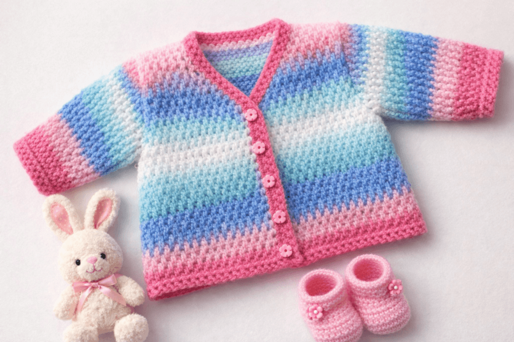 baby sweater crochet pattern soft handmade design easy step by step tutorial for beginners cozy and comfortable baby clothing