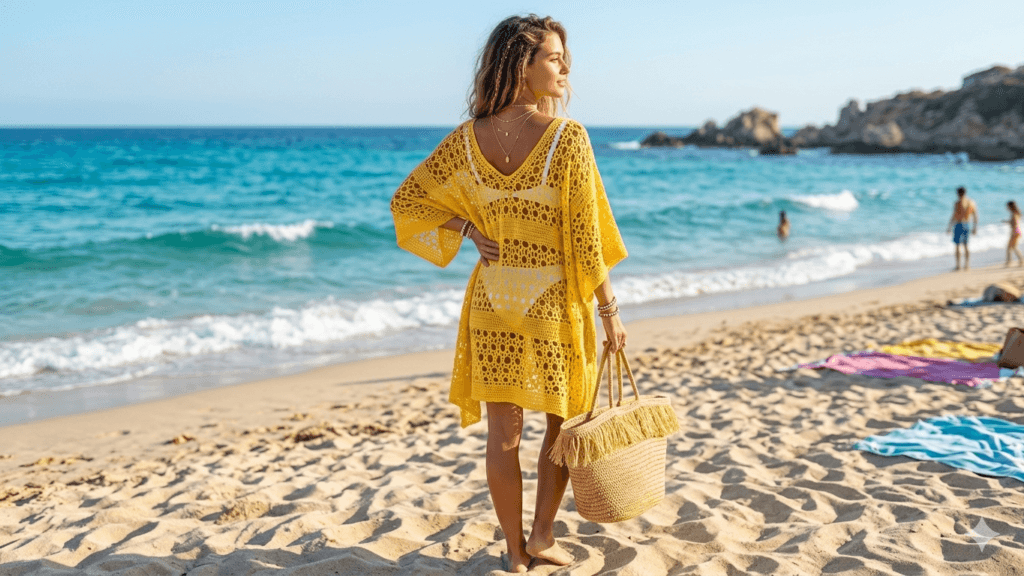 Easy Crochet Pattern for Beginners ๐ธ Summer Crochet Stitch Tutorial 8 crochet beach cover up pattern lightweight summer style