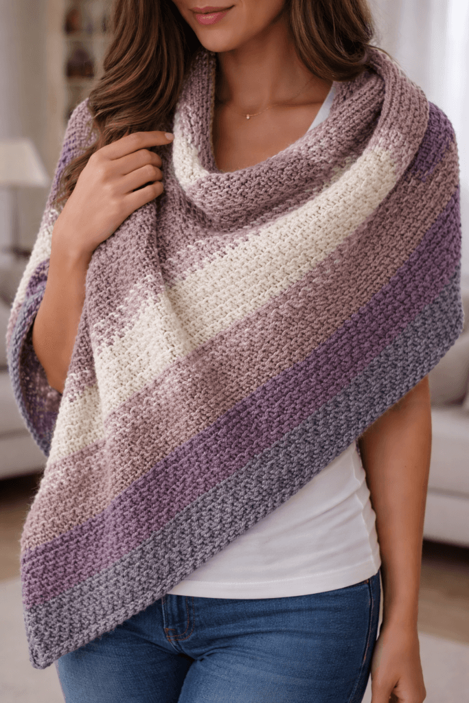 Tunisian Crochet Blanket Pattern ๐ Easy & Beginner-Friendly Stitch 5 crochet shawl pattern soft elegant handmade design
